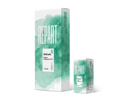 Биоревитализант для деликатных зон REPART® 6 DELICATE (Репарт 6 Деликэйт) 1 шприц 1,5 мл